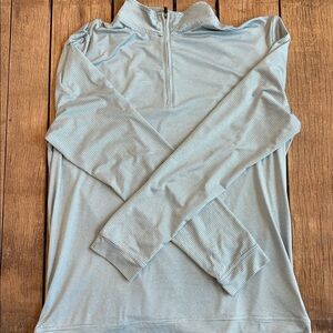 Johnnie-O XL Performance Blue/Green Quarter Zip